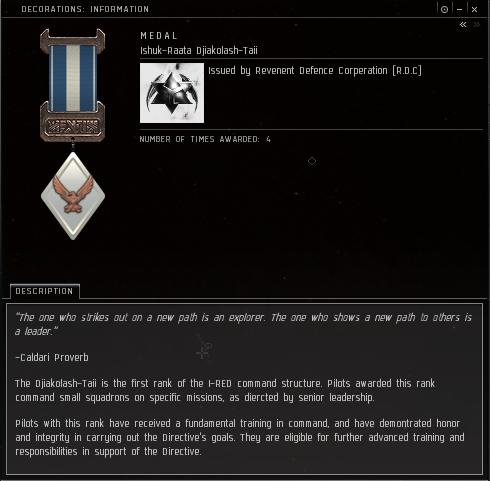 Eve Medal Decoration Award Example - Sish Dji