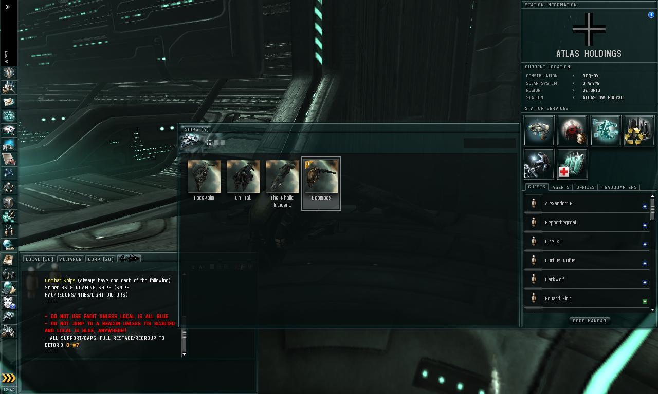 Eve Online Ship Dock