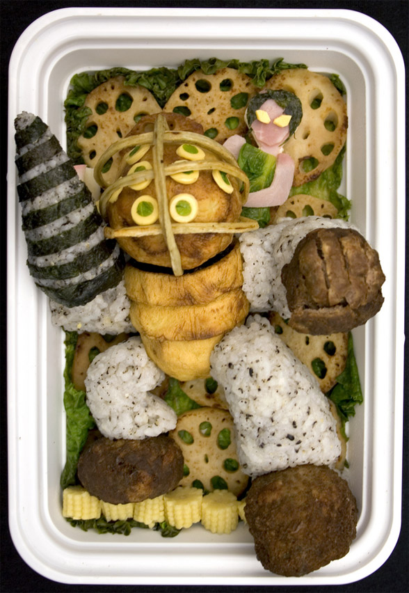 Big Daddy and Little Sister made from food<br />