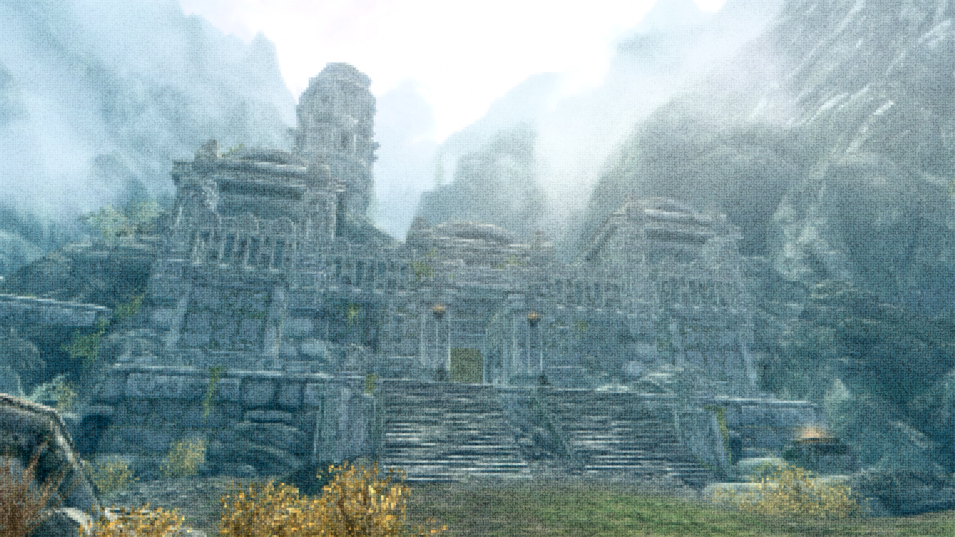 Skyrim Screenshot Art Patchwork Image