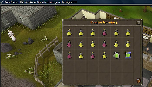 Armadyl God Wars Solo Familiar Inventory