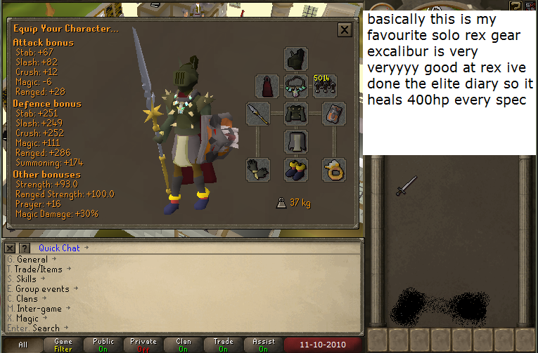 Dagannoth Kings solo rex gear with fire surge