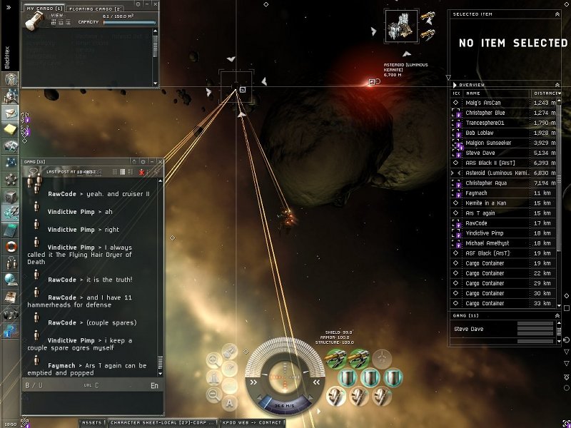 Eve Online Gang Killing Spree Screenshot