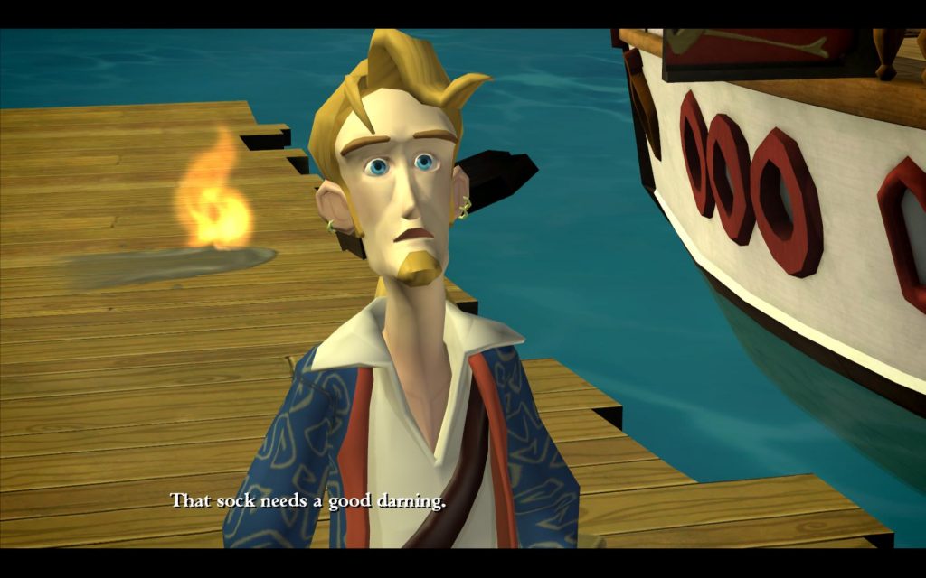Classic Games - Tales of Monkey Island Gameplay Screenshot "That sock needs a good darning"