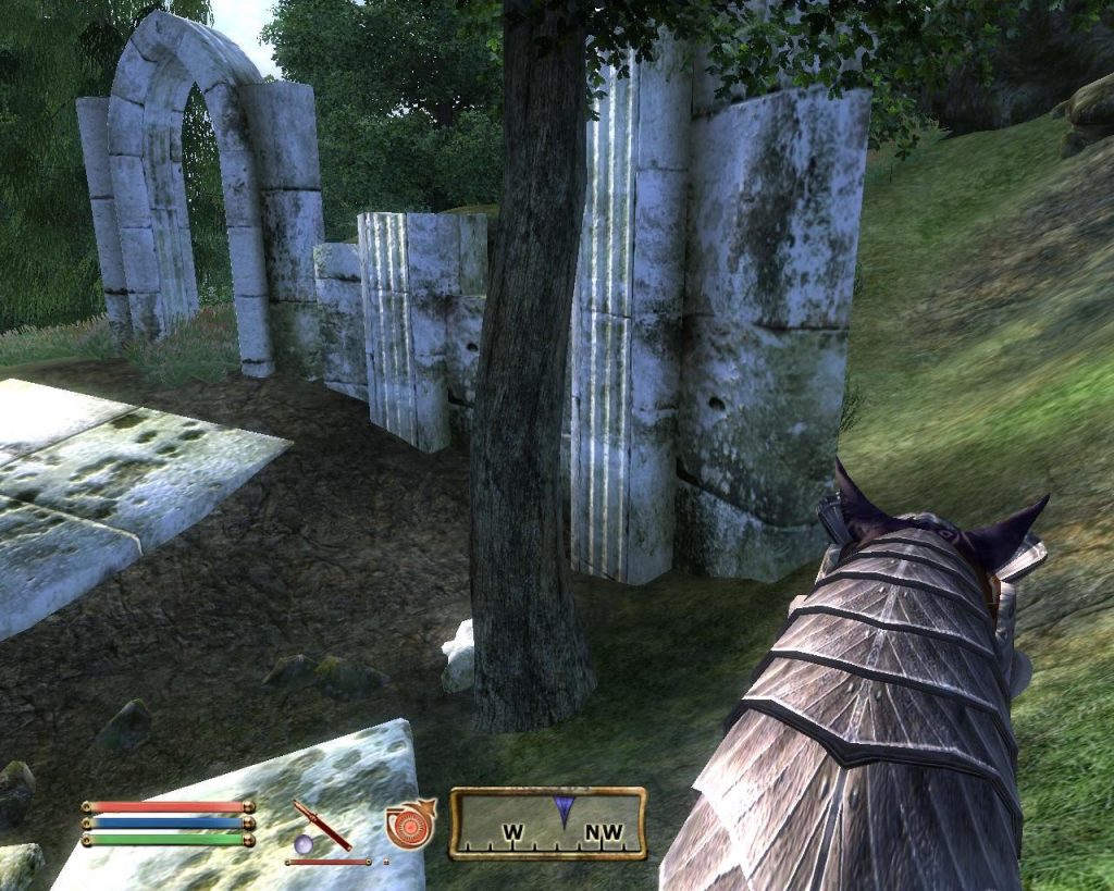 Oblivion Screenshot - At The Ruins While Riding A Horse