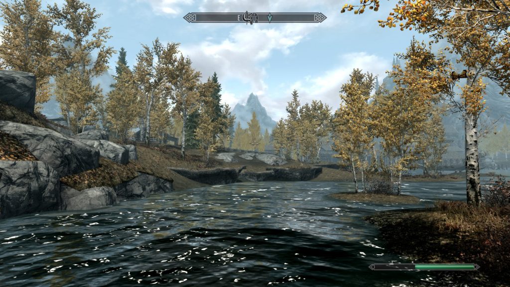 Skyrim Gameplay Screenshots - River