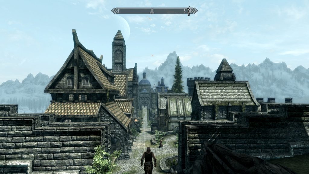 Skyrim Screenshot Town On a Nice Day