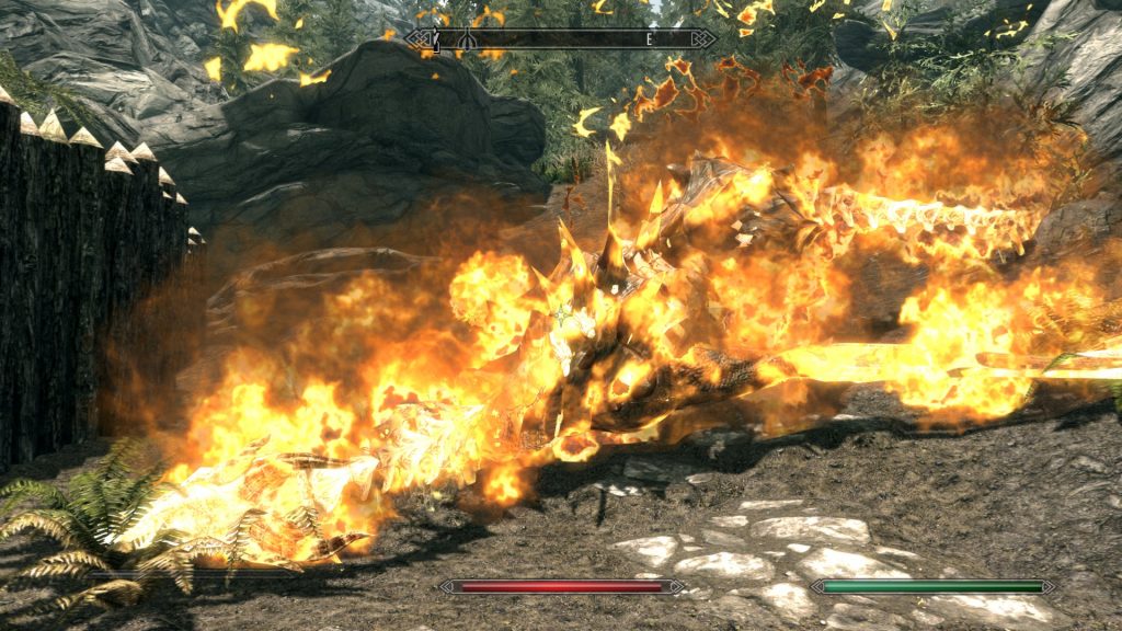 Skyrim Screenshot Dragon Death