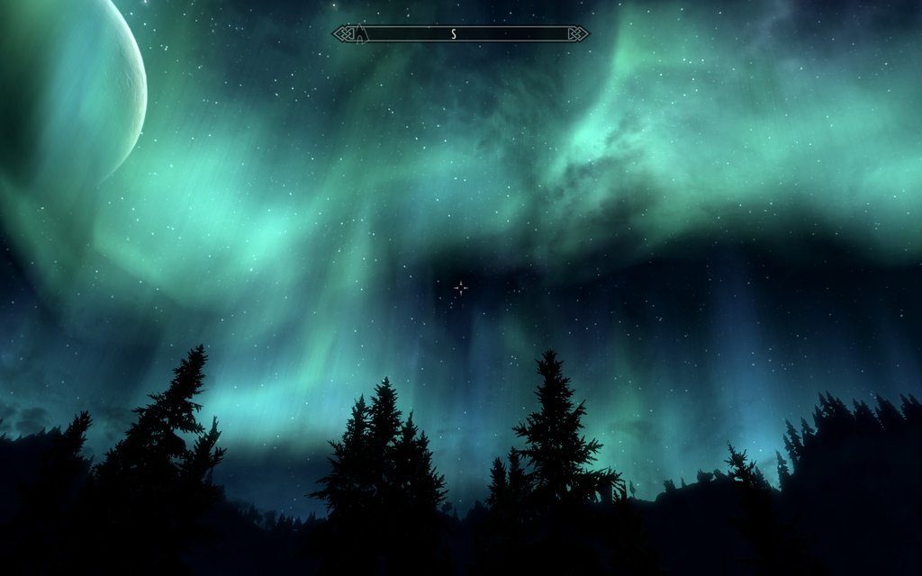 Skyrim Screenshot Night Sky