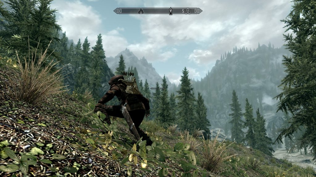 Skyrim Screenshot Sneaking Thief or Ranger
