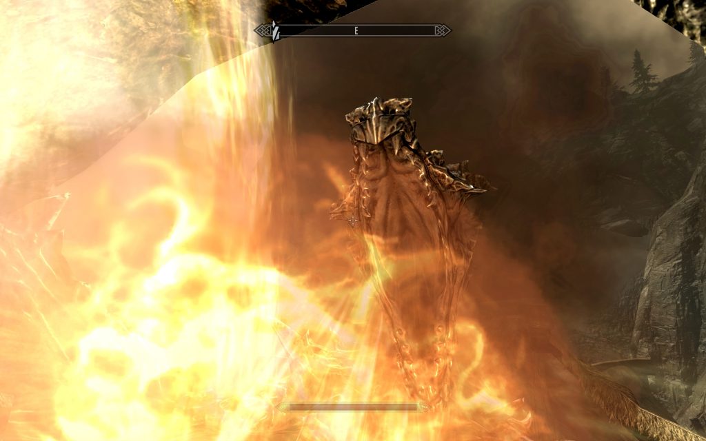 Skyrim Screenshot Dragon Fire Breath