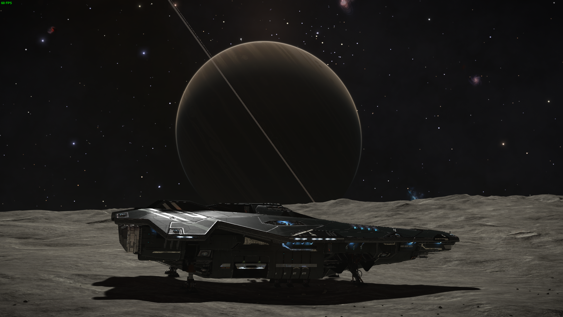 Elite Dangerous Screenshots - Ship Landing On A Planet