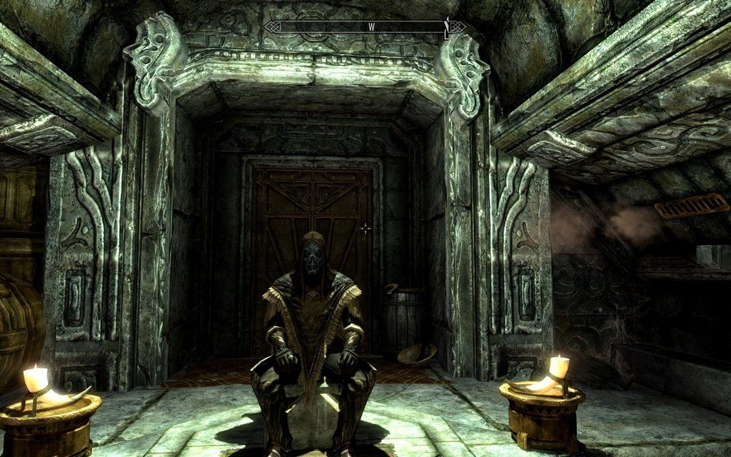 Skyrim Screenshot Sitting on The Throne