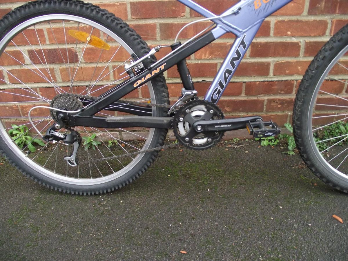 Giant Box Three Freeride Series Mountain Bike Blue, Light Blue, Purple