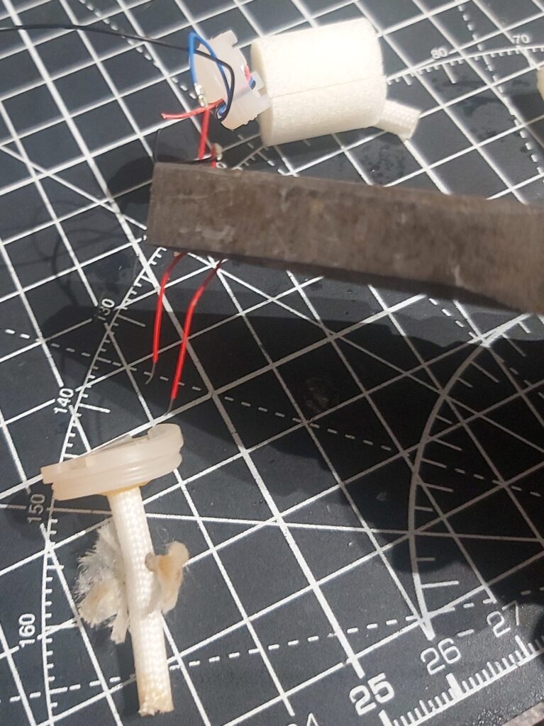 The Blu Disposable Vape pull the wires out of the rubber part